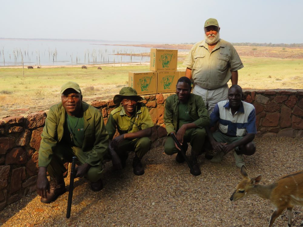Ranger station support with solar power water systems and communications in Zimbabwe